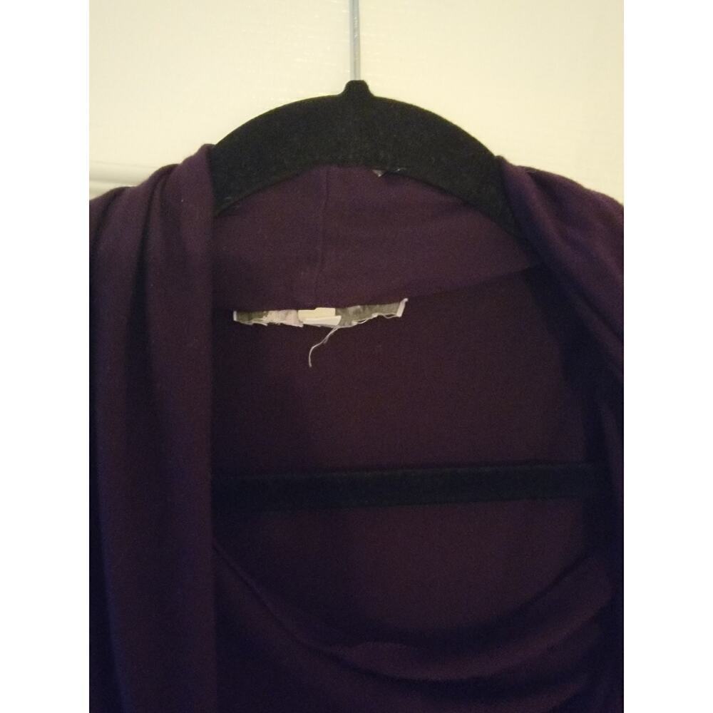 Young Fabulous Broke Jumpsuit SZ M Scoop Neck Wide Leg Slinky Sleeveless Plum - Picture 7 of 13